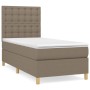 Cama box spring con colchón tela gris taupe 80x200 cm de , Camas y somieres - Ref: Foro24-3142613, Precio: 341,57 €, Descuent...