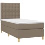 Cama box spring con colchón tela gris taupe 80x200 cm de , Camas y somieres - Ref: Foro24-3142613, Precio: 341,57 €, Descuent...