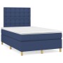 Cama box spring con colchón tela azul 120x200 cm de , Camas y somieres - Ref: Foro24-3142647, Precio: 432,94 €, Descuento: %