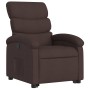 Sillón reclinable elevable tela marrón oscuro en Sillones | Comprar online en Foru.es
