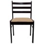 Sillas de comedor 2 uds madera maciza caucho terciopelo marrón de vidaXL, Sillas de comedor - Ref: Foro24-242028, Precio: 87,...