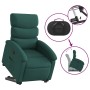 Sillón reclinable elevable tela verde oscuro en Sillones | Comprar online en Foru.es