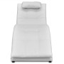 Diván con almohada de cuero sintético blanco de vidaXL, Divanes - Ref: Foro24-242217, Precio: 209,77 €, Descuento: %