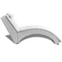 Diván con almohada de cuero sintético blanco de vidaXL, Divanes - Ref: Foro24-242217, Precio: 230,03 €, Descuento: %