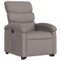 Sillón reclinable elevable tela gris taupe en Sillones | Comprar online en Foru.es