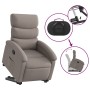 Sillón reclinable elevable tela gris taupe en Sillones | Comprar online en Foru.es
