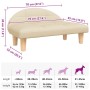 Cama para perros de tela crema 70x52x30 cm en Camas para perros | Comprar online en Foru.es