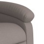 Sillón reclinable elevable tela gris taupe en Sillones | Comprar online en Foru.es