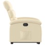 Sillón reclinable elevable de tela color crema en Sillones | Comprar online en Foru.es