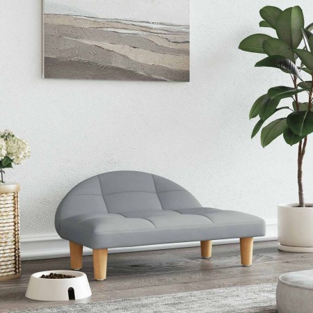 Cama para perros de tela gris claro 70x52x30 cm en Camas para perros | Comprar online en Foru.es