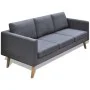 Sofá de 3 plazas de tela gris oscuro de vidaXL, Sofás - Ref: Foro24-242221, Precio: 308,16 €, Descuento: %