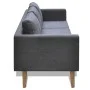 Sofá de 3 plazas de tela gris oscuro de vidaXL, Sofás - Ref: Foro24-242221, Precio: 308,16 €, Descuento: %