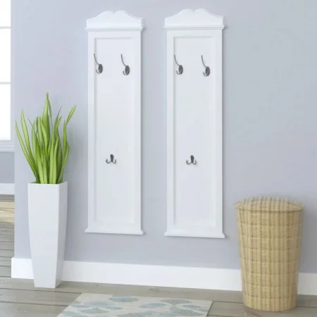 Percheros 2 unidades blancos de vidaXL, Percheros para sombreros y abrigos - Ref: Foro24-242437, Precio: 97,72 €, Descuento: %