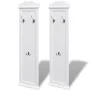 Coat racks 2 units white by vidaXL, Hat and coat racks - Ref: Foro24-242437, Price: 97,72 €, Discount: %
