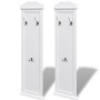 Percheros 2 unidades blancos de vidaXL, Percheros para sombreros y abrigos - Ref: Foro24-242437, Precio: 99,00 €, Descuento: %