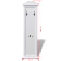 Percheros 2 unidades blancos de vidaXL, Percheros para sombreros y abrigos - Ref: Foro24-242437, Precio: 99,00 €, Descuento: %