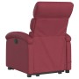 Sillón reclinable de masaje elevable tela rojo tinto en Sillones | Comprar online en Foru.es