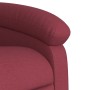 Sillón reclinable de masaje elevable tela rojo tinto en Sillones | Comprar online en Foru.es