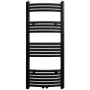 Radiador toallero de baño curvo negro 500 x 1160 mm de , Radiadores - Ref: Foro24-141915, Precio: 120,76 €, Descuento: %