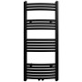 Radiador toallero de baño curvo negro 500 x 1160 mm de , Radiadores - Ref: Foro24-141915, Precio: 122,43 €, Descuento: %