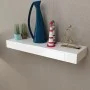 Floating wall shelf with 1 white MDF drawer for books/DVD by vidaXL, Shelves and shelves - Ref: Foro24-242188, Price: 56,62 €...