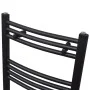 Radiador toallero de baño curvo negro 500 x 1160 mm de , Radiadores - Ref: Foro24-141915, Precio: 120,76 €, Descuento: %