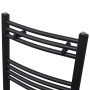 Radiador toallero de baño curvo negro 500 x 1160 mm de , Radiadores - Ref: Foro24-141915, Precio: 122,43 €, Descuento: %