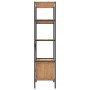 Estantería armario 5 niveles contrachapada y acero 80x40x163 cm de , Librerías y estanterías - Ref: Foro24-336355, Precio: 14...