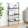Estantería inclinada de 3 niveles negro 64x35x120,5 cm de , Librerías y estanterías - Ref: Foro24-336381, Precio: 61,32 €, De...