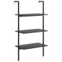 Estantería inclinada de 3 niveles negro 64x35x120,5 cm de , Librerías y estanterías - Ref: Foro24-336381, Precio: 66,33 €, De...