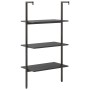Estantería inclinada de 3 niveles negro 64x35x120,5 cm de , Librerías y estanterías - Ref: Foro24-336381, Precio: 66,33 €, De...