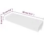 Floating wall shelf with 1 white MDF drawer for books/DVD by vidaXL, Shelves and shelves - Ref: Foro24-242188, Price: 56,62 €...