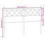 Cabecero de metal negro 140 cm de , Cabeceros y pies de cama - Ref: Foro24-372310, Precio: 33,53 €, Descuento: %