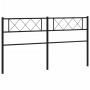 Cabecero de metal negro 160 cm de , Cabeceros y pies de cama - Ref: Foro24-372312, Precio: 29,42 €, Descuento: %
