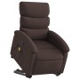 Silla de masaje reclinable de pie de tela marrón oscuro en Sillones | Comprar online en Foru.es