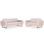 Conjunto de sofás 2 piezas de tela color crema de , Sofás - Ref: Foro24-276859, Precio: 781,64 €, Descuento: %