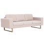 Conjunto de sofás 2 piezas de tela color crema de , Sofás - Ref: Foro24-276859, Precio: 781,64 €, Descuento: %