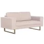 Conjunto de sofás 2 piezas de tela color crema de , Sofás - Ref: Foro24-276859, Precio: 770,24 €, Descuento: %