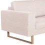 Conjunto de sofás 2 piezas de tela color crema de , Sofás - Ref: Foro24-276859, Precio: 781,64 €, Descuento: %