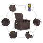 Silla de masaje reclinable de pie de tela marrón oscuro en Sillones | Comprar online en Foru.es