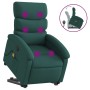 Silla de masaje reclinable de pie de tela verde oscura en Sillones | Comprar online en Foru.es
