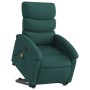 Silla de masaje reclinable de pie de tela verde oscura en Sillones | Comprar online en Foru.es