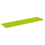 Tumbona con cojín verde chillón madera maciza de teca de , Tumbonas - Ref: Foro24-3063017, Precio: 278,80 €, Descuento: %