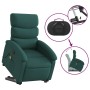 Silla de masaje reclinable de pie de tela verde oscura en Sillones | Comprar online en Foru.es