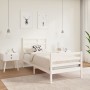 Estructura de cama individual madera maciza blanco 90x190 cm de , Camas y somieres - Ref: Foro24-3105826, Precio: 103,52 €, D...