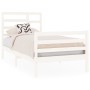 Estructura de cama individual madera maciza blanco 90x190 cm de , Camas y somieres - Ref: Foro24-3105826, Precio: 103,52 €, D...