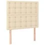 Headboards 2 units of cream-colored fabric 100x5x78/88 cm by , Headboards and footboards - Ref: Foro24-3116761, Price: 71,64 ...