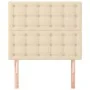 Headboards 2 units of cream-colored fabric 100x5x78/88 cm by , Headboards and footboards - Ref: Foro24-3116761, Price: 71,64 ...