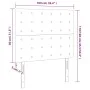 Headboards 2 units of cream-colored fabric 100x5x78/88 cm by , Headboards and footboards - Ref: Foro24-3116761, Price: 71,64 ...