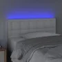 Headboard with LED white synthetic leather 100x5x78/88 cm by , Headboards and footboards - Ref: Foro24-3121697, Price: 50,55 ...